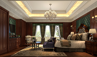 美式全屋整木定制風格，臥室效果圖大全