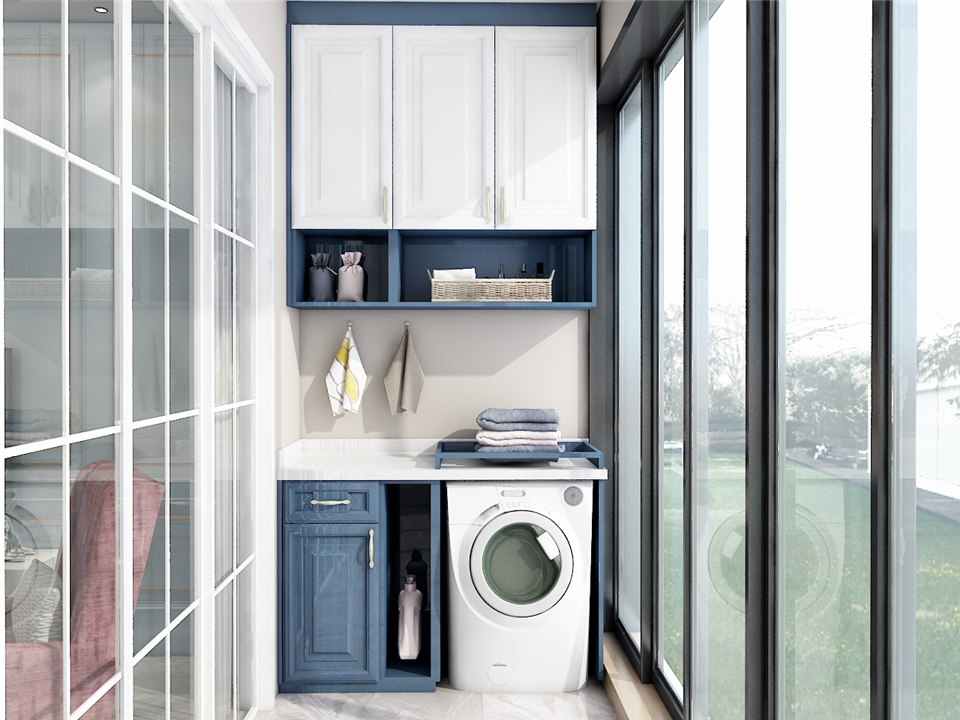 哪些整木定制的柜子可以與洗衣機(jī)組合？(圖2)