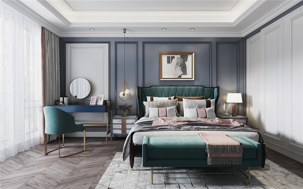 全屋定制臥室有哪些家具 怎么擺放？(圖1)