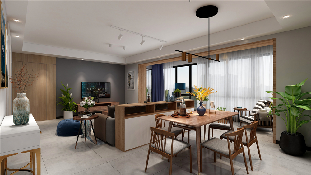 全屋定制怎么設計客餐廳的隔斷？(圖4)