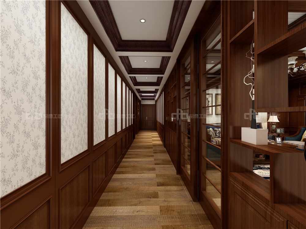 過道護墻板是做半墻好還是到頂好？(圖2)