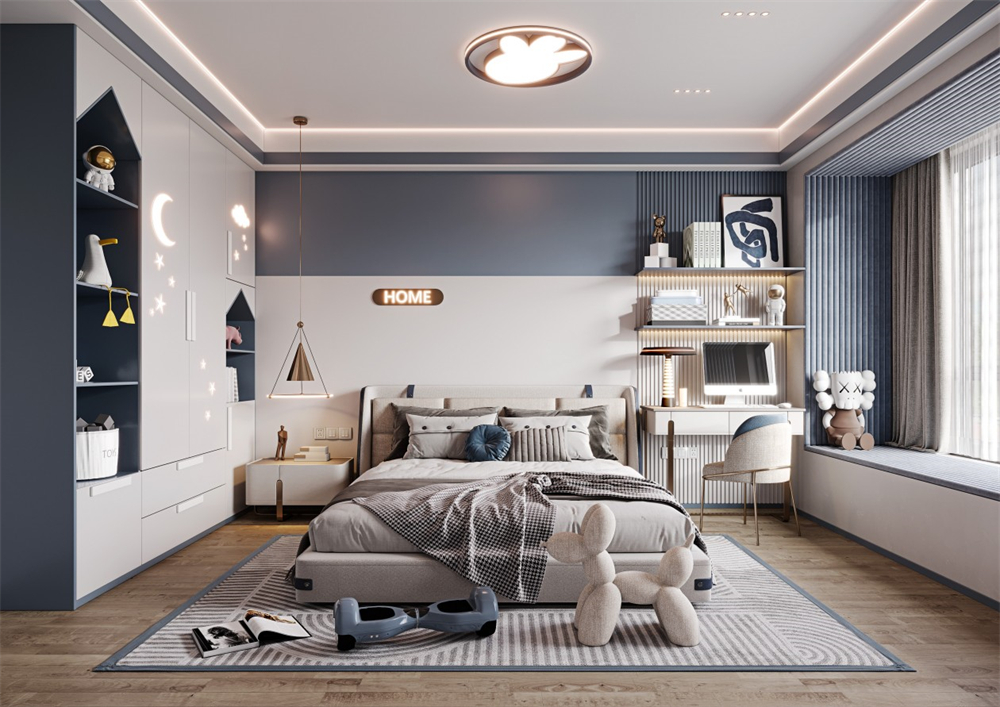 全屋設(shè)計(jì)兒童房定制要注意什么？(圖2)