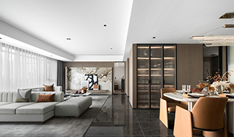 146㎡現(xiàn)代輕奢風(fēng)格，整木定制圖片