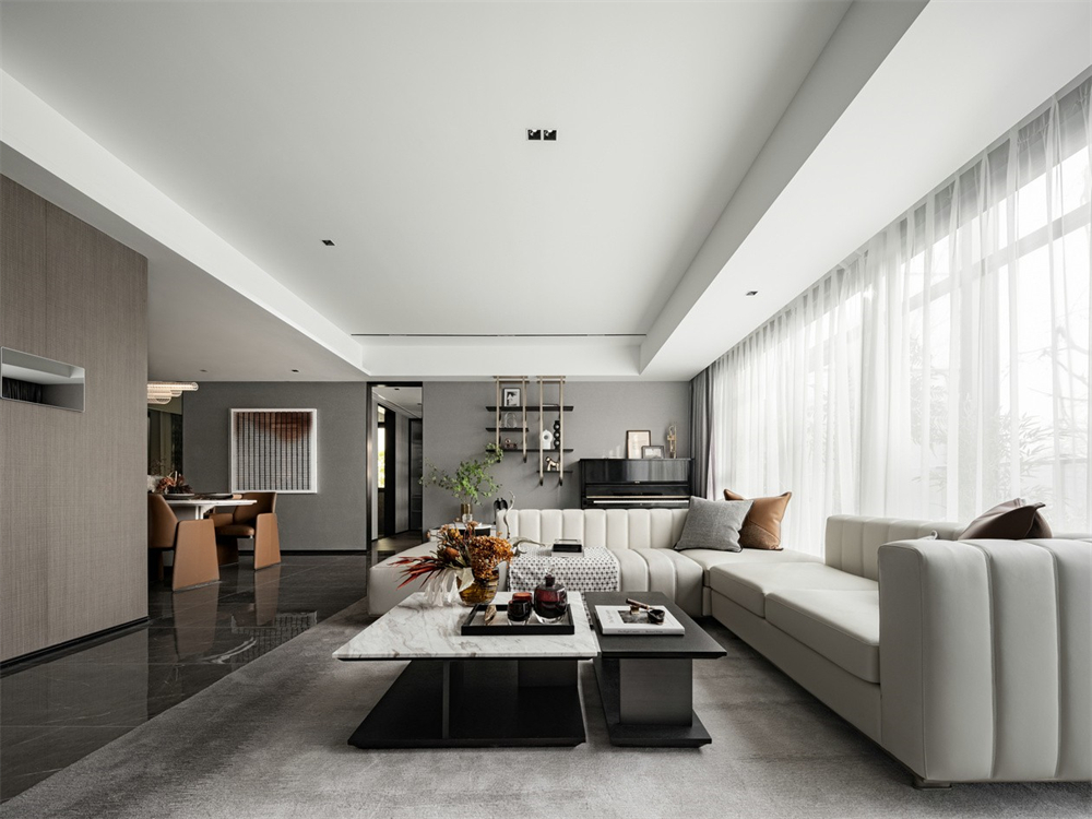 146㎡現(xiàn)代輕奢風(fēng)格，整木定制圖片(圖3)