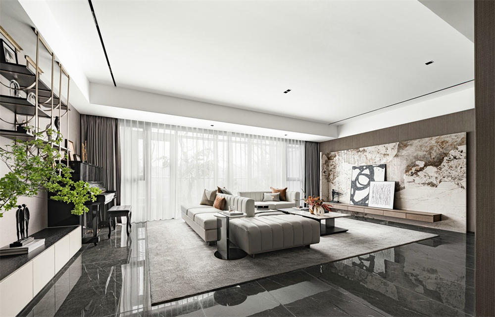 146㎡現(xiàn)代輕奢風(fēng)格，整木定制圖片(圖5)