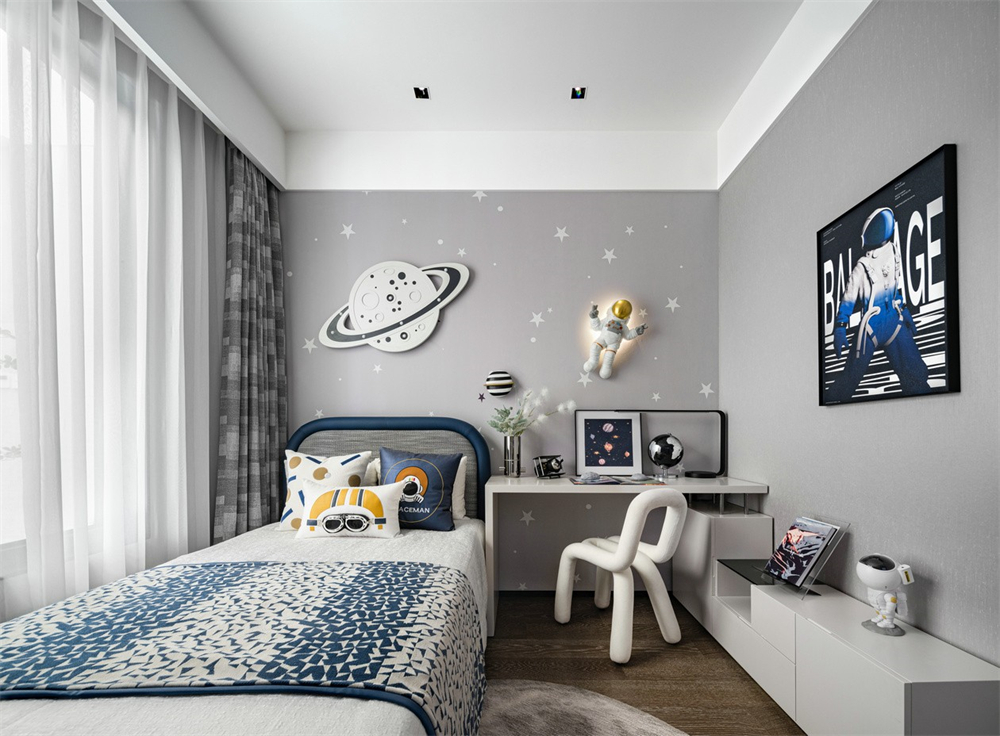 146㎡現(xiàn)代輕奢風(fēng)格，整木定制圖片(圖14)