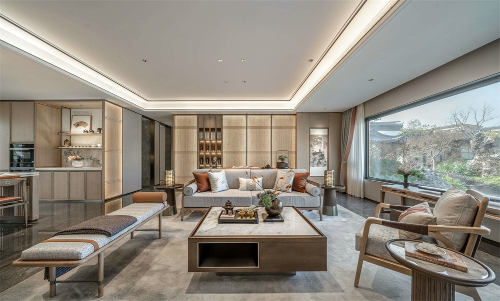 整木定制新中式風(fēng)格，125㎡樣板房賞析(圖9)