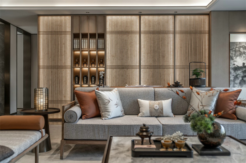 整木定制新中式風(fēng)格，125㎡樣板房賞析(圖10)