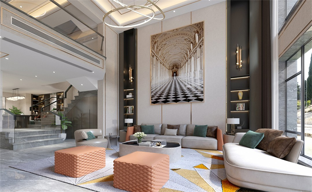 400㎡別院實拍，詩畫意境輕奢風(fēng)格(圖5)