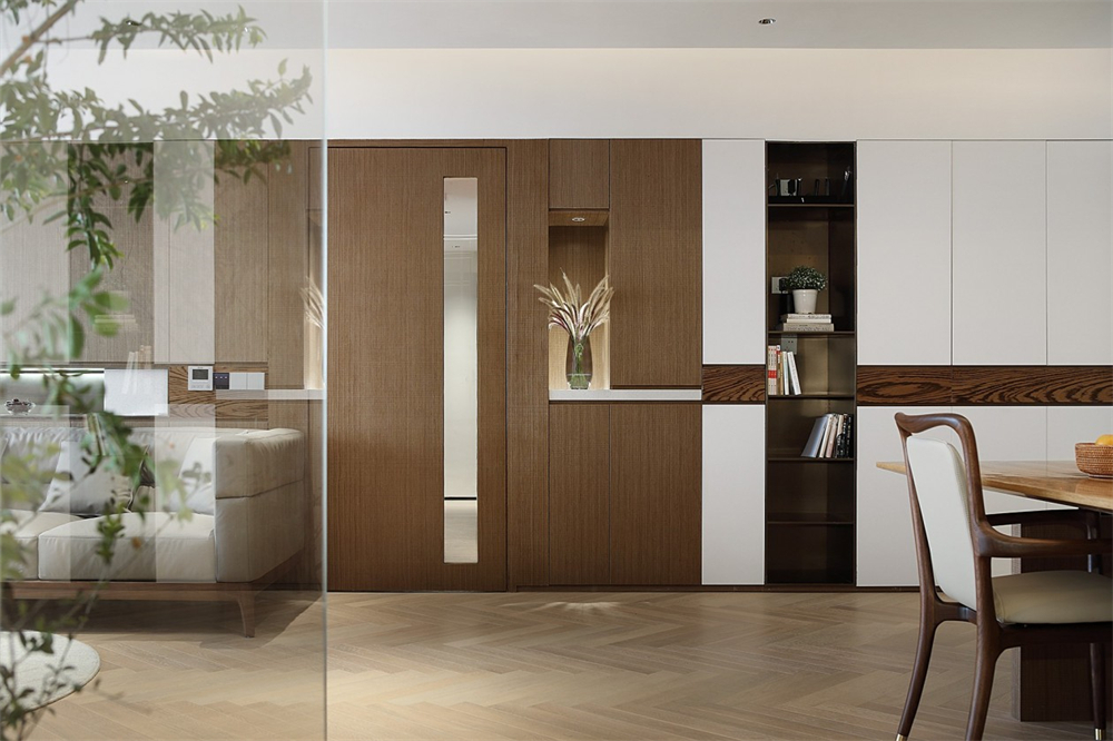 200㎡大平層整木定制，現(xiàn)代極簡風格(圖4)