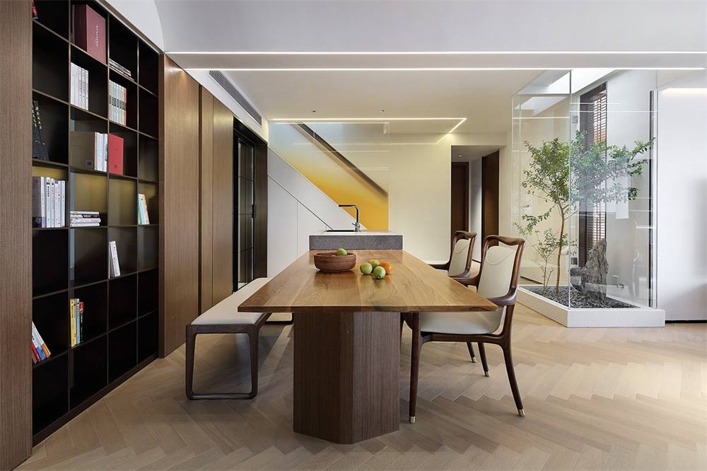 200㎡大平層整木定制，現(xiàn)代極簡風格(圖8)