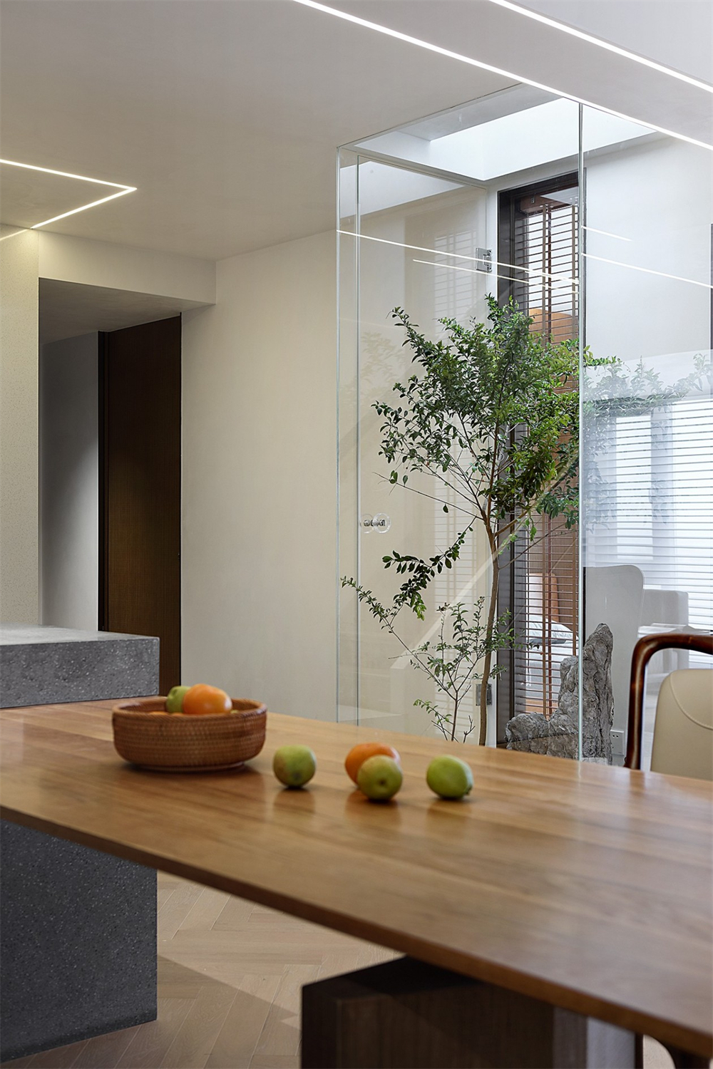 200㎡大平層整木定制，現(xiàn)代極簡風格(圖9)