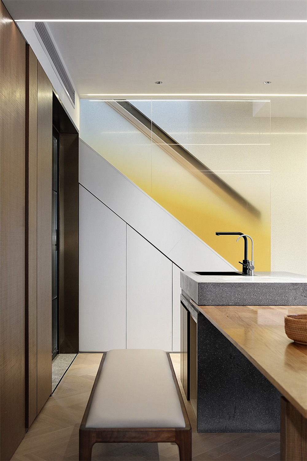 200㎡大平層整木定制，現(xiàn)代極簡風格(圖12)