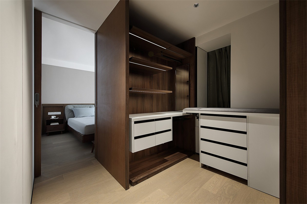 200㎡大平層整木定制，現(xiàn)代極簡風格(圖22)