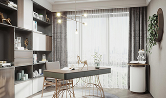 書房窗簾怎么搭配比較好看？