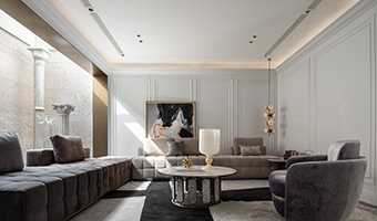 400㎡整木定制別墅設(shè)計(jì)，法式輕奢風(fēng)格