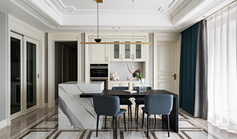 148㎡簡(jiǎn)歐輕奢案例設(shè)計(jì)，舒適浪漫整木定