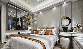 120㎡整木定制輕奢風(fēng)，現(xiàn)代三居室設(shè)計(jì)案