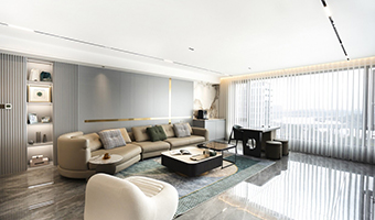 238㎡現(xiàn)代輕奢大平層，整木定制四居室案