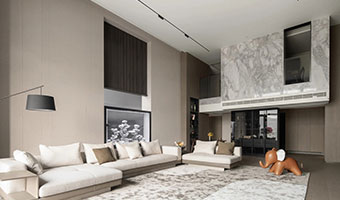 530㎡現(xiàn)代極簡豪宅，天然木皮定制別墅