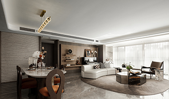 178㎡現(xiàn)代極簡(jiǎn)樣板房，時(shí)尚雅致美家