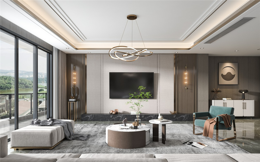 客廳電視背景墻要怎么設計？(圖1)